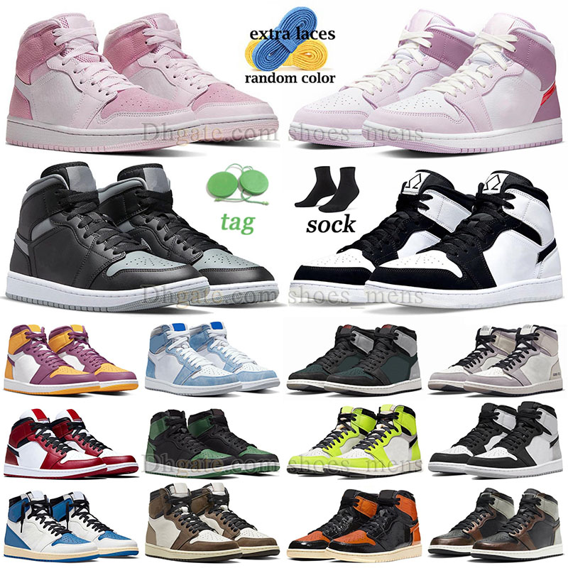 Pink 1s Mids Woman Basketball Shoes Jorden1s High OG Shadow Red Digital Pink Arctic Orange Mens Black White Diamond Jump man J1s Patent Bred UNC Designer Sneakers Shoe, A18 36-46 pollen
Pink 1s Mids Woman Basketball Shoes Jorden1s High OG Shadow Red Digital Pink Arctic Orange Mens Black White Diamond Jump man J1s Patent Bred UNC Designer Sneakers Shoe, A18 36-46 pollen