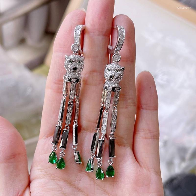 Dangle & Chandelier Long Tassel Panther Cubic Zirconia Earring Leopard Animal 925 Silver Ear Pin Jewelry For Women Wedding PartyDangle Odet2
Dangle & Chandelier Long Tassel Panther Cubic Zirconia Earring Leopard Animal 925 Silver Ear Pin Jewelry For Women Wedding PartyDangle Odet2