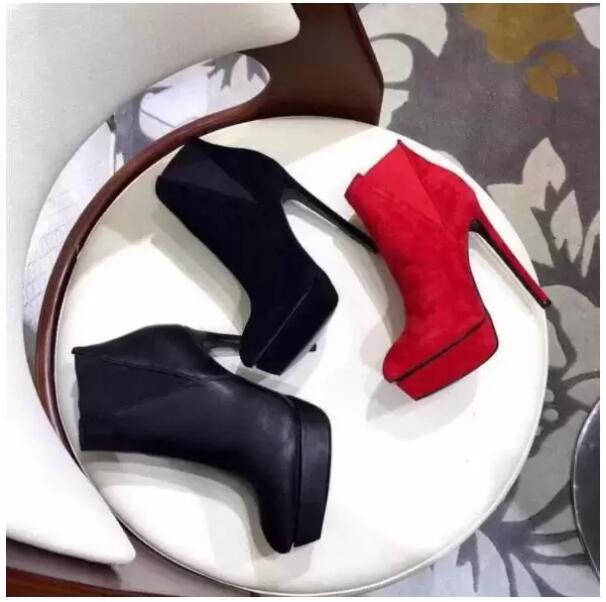 8Fashion Womens High Heel 130mm Autumn Winter Boot Platforms Sheepkin Leather Ladies Ankle Thin Heels Slip-On Boots Original Box Si325C
8Fashion Womens High Heel 130mm Autumn Winter Boot Platforms Sheepkin Leather Ladies Ankle Thin Heels Slip-On Boots Original Box Si325C
