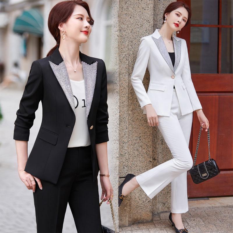Women' Two Piece Pants 2022Autumn Long Sleeve Women' Slim Fit Suit Two-Piece White Trousers Large Size Black OverallsWomen, Greenjacketpants
Women' Two Piece Pants 2022Autumn Long Sleeve Women' Slim Fit Suit Two-Piece White Trousers Large Size Black OverallsWomen, Greenjacketpants