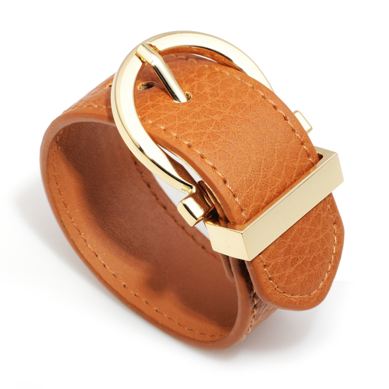 High Quality Multicolor 2.8MM Width Leather Adjustable Cuff Bracelet for Personality Women Gift