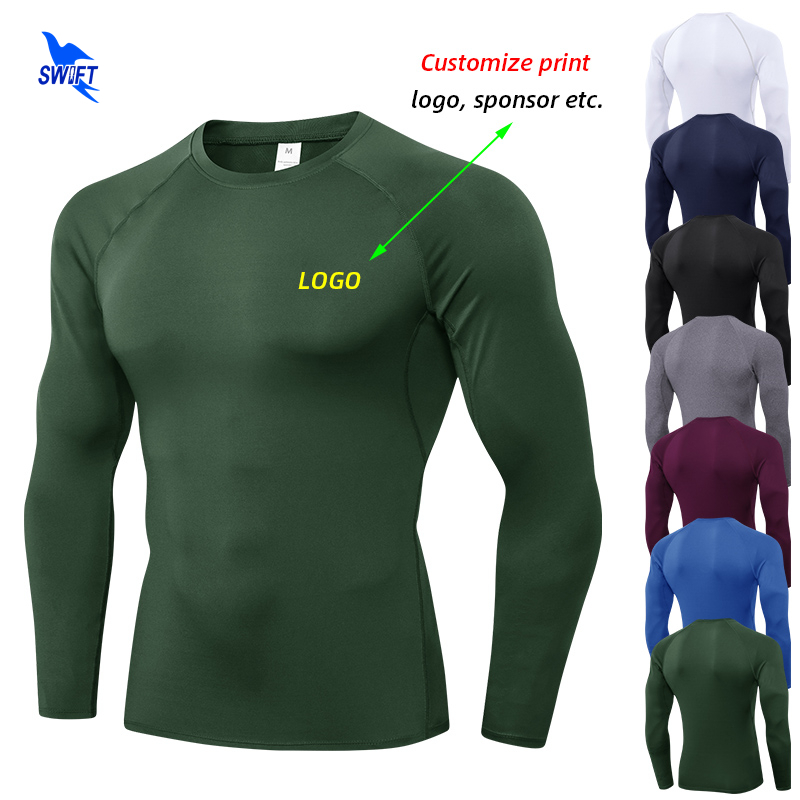 Customize Print Compression Shirts Men Rashguard Fitness Long Sleeves Running TShirt Gym Football Jersey Sportswear Top Tees 220609, Navy blue
Customize Print Compression Shirts Men Rashguard Fitness Long Sleeves Running TShirt Gym Football Jersey Sportswear Top Tees 220609, Navy blue