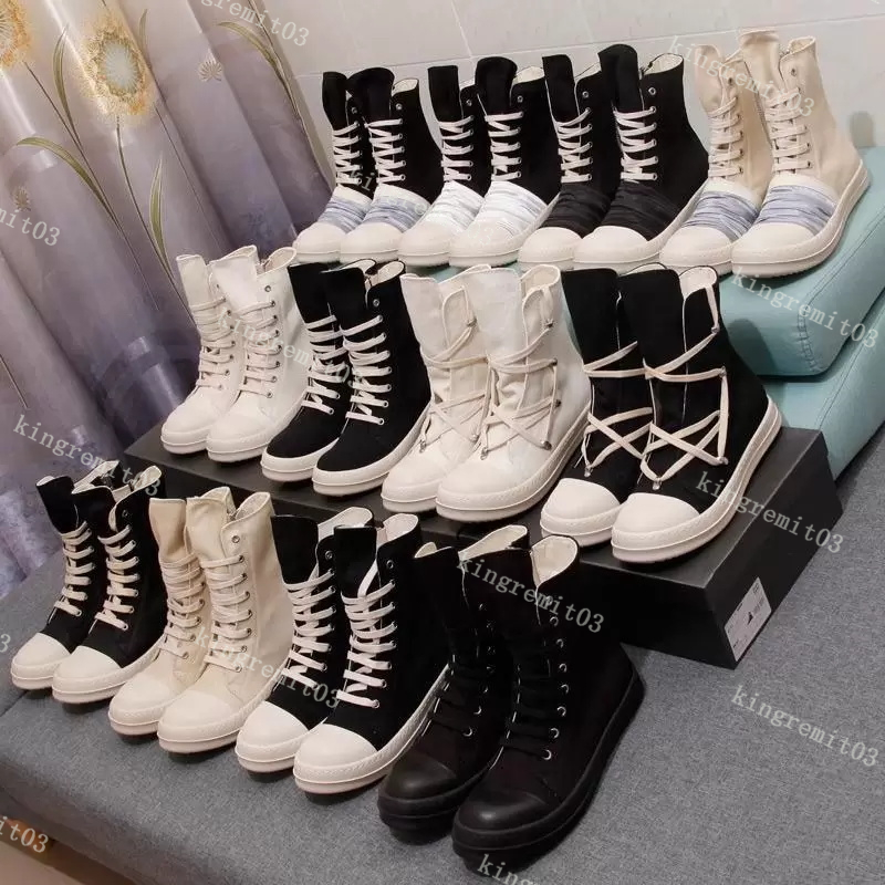 Rick Owen Boots Designer Sneakers Owen Seak Boot Canvas High Top Fashion Breathable Men Women Casual Shoes Black Lace Up Mens Woman Trainers Size 36 - 46 Kingremit03
Rick Owen Boots Designer Sneakers Owen Seak Boot Canvas High Top Fashion Breathable Men Women Casual Shoes Black Lace Up Mens Woman Trainers Size 36 - 46 Kingremit03
