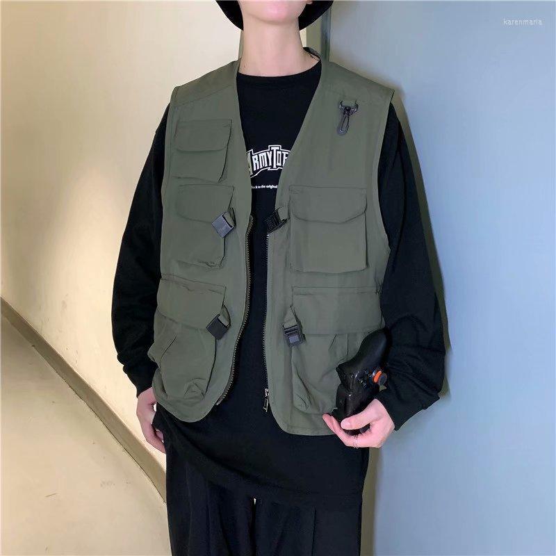 Men's Vests Multi Pockets Hip Hop Men Summer Breathable Hiking Waistcoat Quick Dry Fishing Vest Fashion Street Wear Unisex VT-292 Kare22, Army green
Men's Vests Multi Pockets Hip Hop Men Summer Breathable Hiking Waistcoat Quick Dry Fishing Vest Fashion Street Wear Unisex VT-292 Kare22, Army green