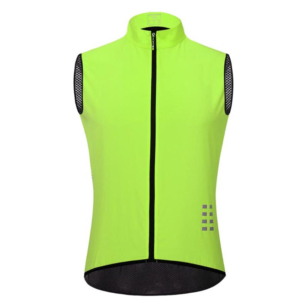 

Men's Hi-Viz Safety Running Cycling Vest - Reflective Sleeveless Windproof Running Bicycle Gilet - Ultra Light & Comfortable276Q, As pic
