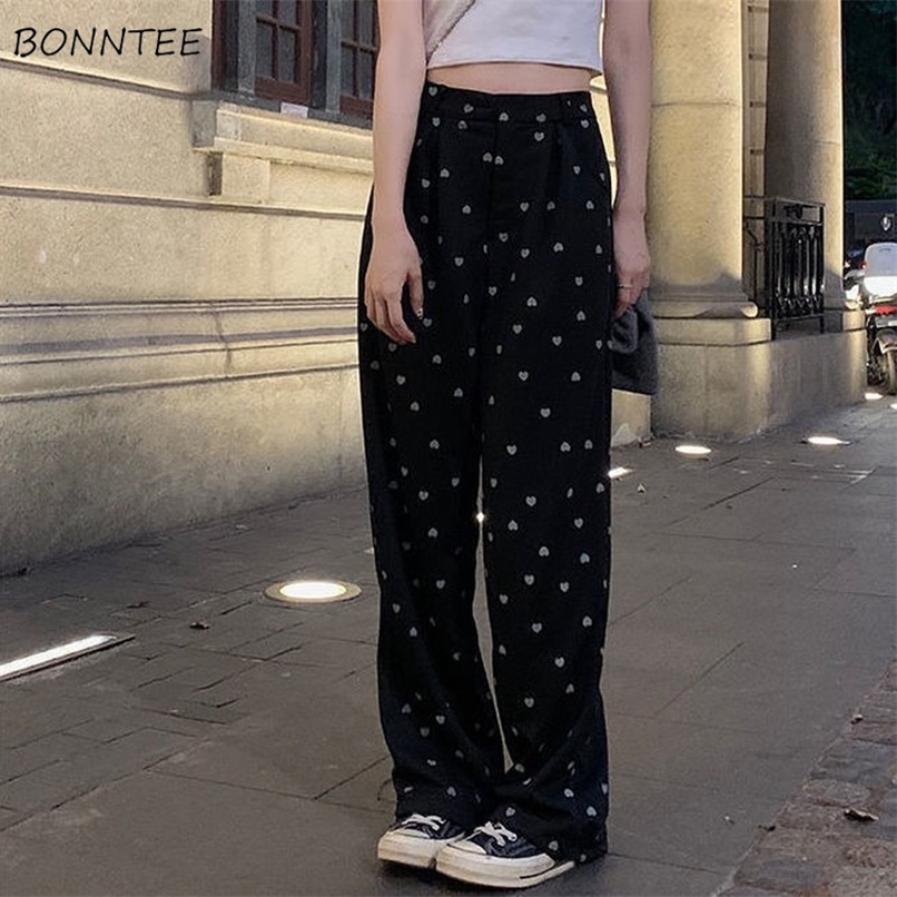 Pants Women Loose Print Casual Full Length Trousers Elastic Waist Daily Preppy Style Harajuku Vintage Ulzzang Comfortable Chic 220813, Black
Pants Women Loose Print Casual Full Length Trousers Elastic Waist Daily Preppy Style Harajuku Vintage Ulzzang Comfortable Chic 220813, Black