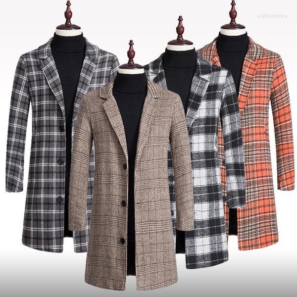 Men' Wool & Blends Stylish Plaid Trench Coat Winter Long Woolen Single Breasted Overcoat Outwear Jacket Will22, Black
Men' Wool & Blends Stylish Plaid Trench Coat Winter Long Woolen Single Breasted Overcoat Outwear Jacket Will22, Black