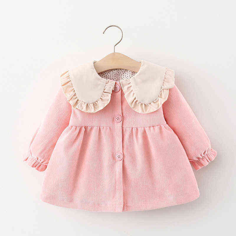 Melario New Christmas Baby Dress Baby Girl Clothes Autumn Winter Corduroy Dress Sweet Princess Dress Cute Little Girl Clothes Y220510