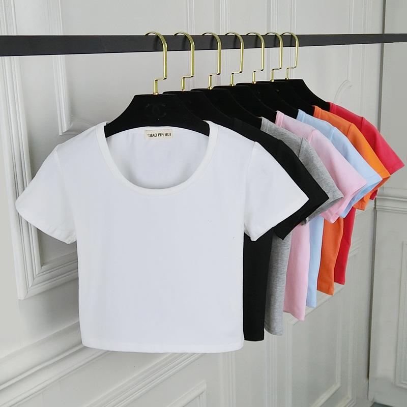 Summer Casual Solid Female Tops Cotton T-shirt Short Sleeve Round Neck High Waist Slim T-shirts For Women Camiseta Mujer, Orange
Summer Casual Solid Female Tops Cotton T-shirt Short Sleeve Round Neck High Waist Slim T-shirts For Women Camiseta Mujer, Orange