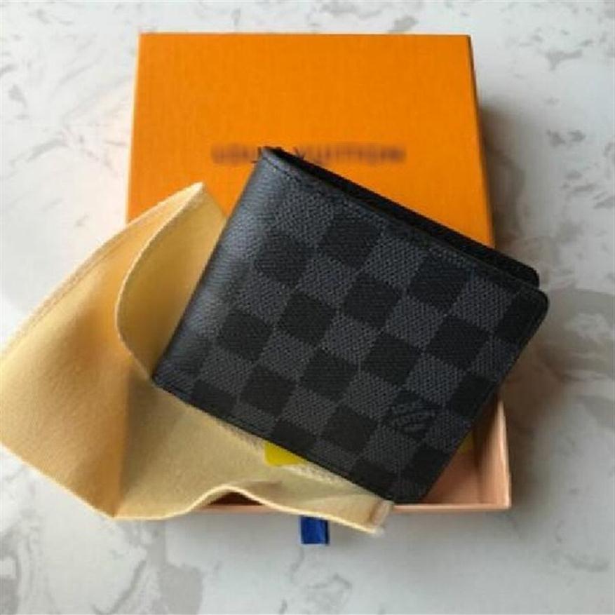 2022 Designers Paris plaid style High-end Mens Wallet Credit Card Holder Purse Men Wallets Luxury L billfold Handbags Purses218S, Black
2022 Designers Paris plaid style High-end Mens Wallet Credit Card Holder Purse Men Wallets Luxury L billfold Handbags Purses218S, Black