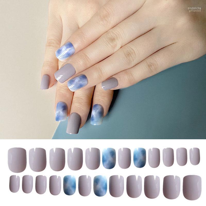 False Nails 24pcs Ultra-soft Environmental Protection Sky Blue Milk Grey Wearable Full Cover Detachable Finished Finger Fake D Prud22, As
False Nails 24pcs Ultra-soft Environmental Protection Sky Blue Milk Grey Wearable Full Cover Detachable Finished Finger Fake D Prud22, As