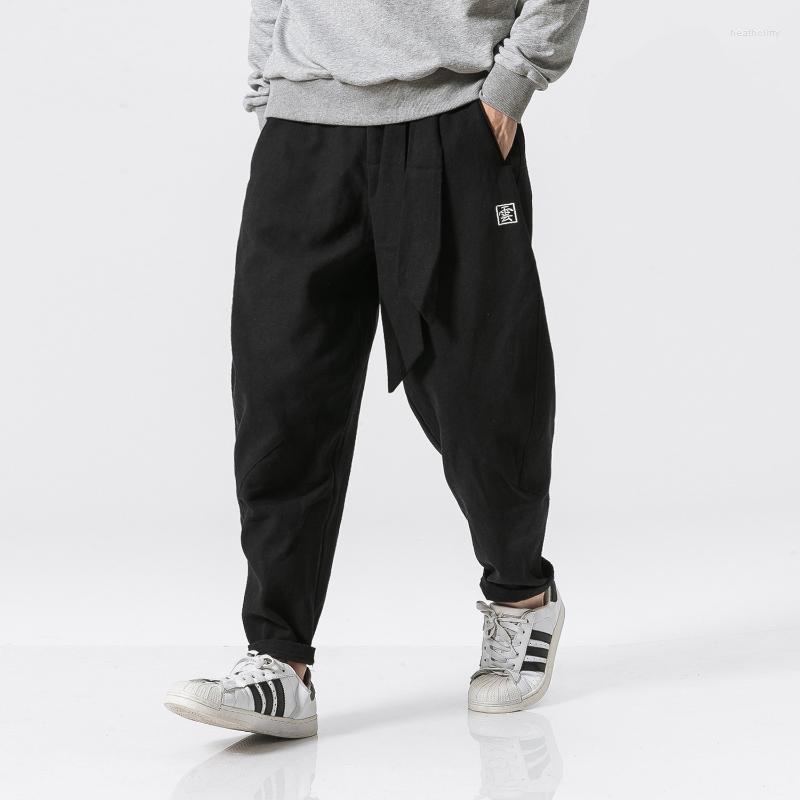Men's Pants Harajuku Linen Men Jogging Fashion Streetwear Thick MenMen's Heat22, Black
Men's Pants Harajuku Linen Men Jogging Fashion Streetwear Thick MenMen's Heat22, Black