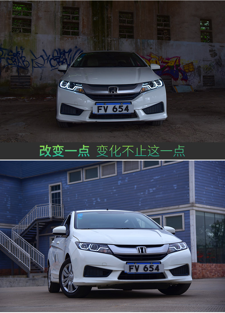 Car Styling Head Lamp For Honda City LED Headlight 14-18 Headlights City DRL Turn Signal High Beam Daytime Running Lights