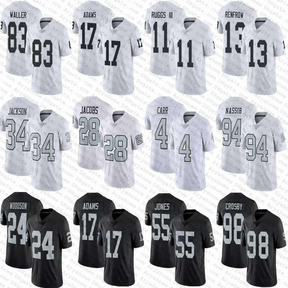 17 Davante Adams 98 Maxx Crosby Josh Jacob 13 Hunter Renfrow Football Jerseys Darren Waller Derek Carr Las Bo Jackson Vegas Charles Woodson Raiders''Henry Ruggs, Youth(withlogo)
17 Davante Adams 98 Maxx Crosby Josh Jacob 13 Hunter Renfrow Football Jerseys Darren Waller Derek Carr Las Bo Jackson Vegas Charles Woodson Raiders''Henry Ruggs, Youth(withlogo)