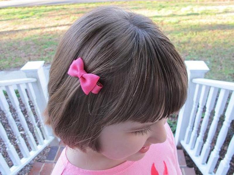 Baby Bow Hairpins Small Mini Grosgrain Ribbon Bows Hairgrips Girls Bowknot Hair Clips Kids Accessories Colors