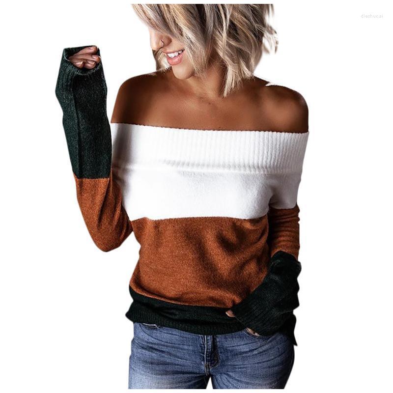 Women' Hoodies & Sweatshirts Fashion Women Stripes Patchwork Strapless Long Sleeves Tops Pullover Sweater, As pic
Women' Hoodies & Sweatshirts Fashion Women Stripes Patchwork Strapless Long Sleeves Tops Pullover Sweater, As pic