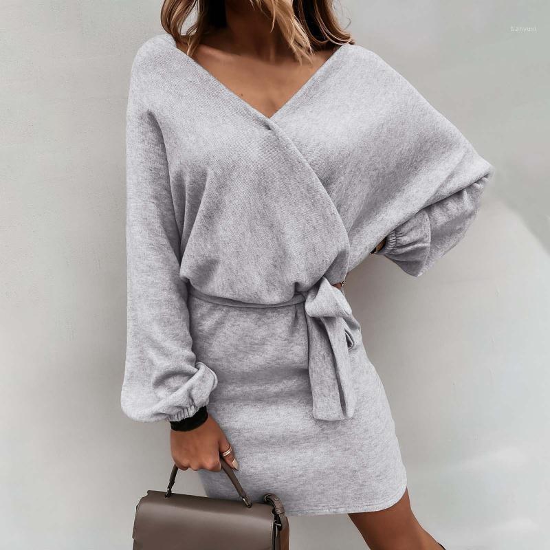 Casual Dresses Fashion V-Neck Office Lady Party Club Women Autumn Dress Long Sleeve Elegant Bandage Loose Solid Color Vest, Black
Casual Dresses Fashion V-Neck Office Lady Party Club Women Autumn Dress Long Sleeve Elegant Bandage Loose Solid Color Vest, Black