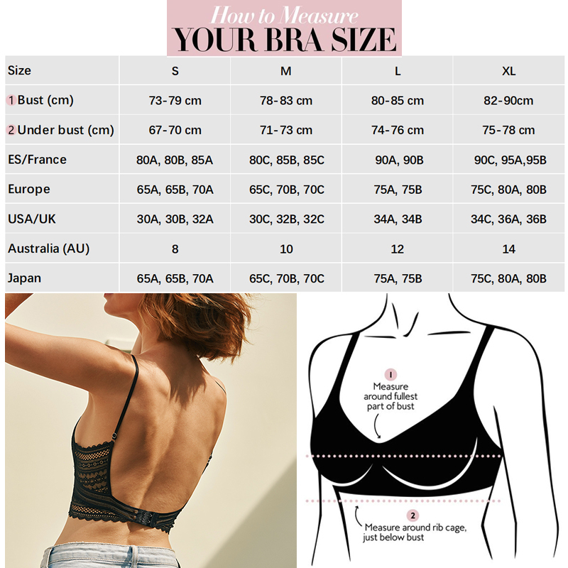 Backless Lace Bra Triangular Sexy Bralette Soft Low Back Biustonosz Women Lingerie 220513