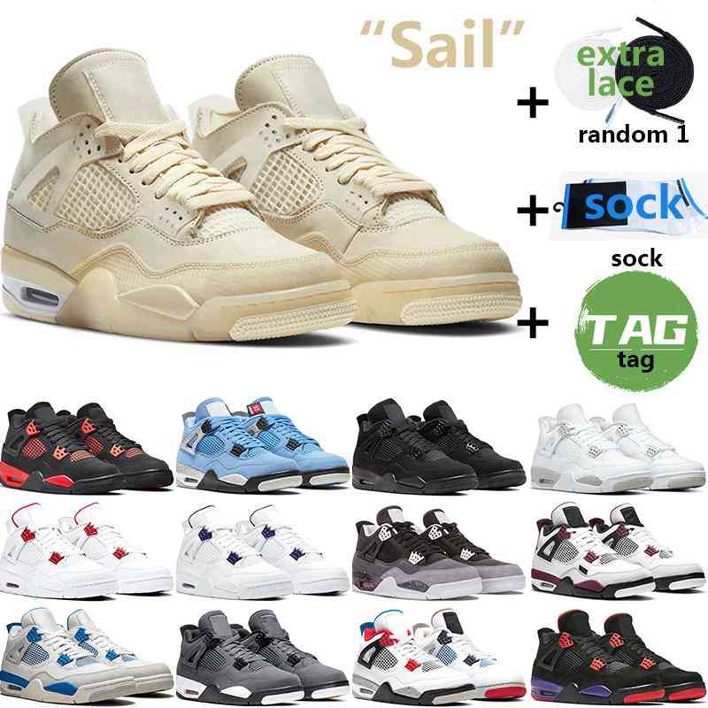 Sail 4s Basketball Shoes Men Women University Blue 4 Black Cat Red Thunder White Oreo Royalty Bred mens trainer, # 4
Sail 4s Basketball Shoes Men Women University Blue 4 Black Cat Red Thunder White Oreo Royalty Bred mens trainer, # 4