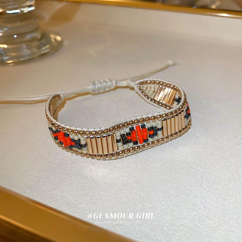 Link Chain French Bead Bracelet Ethnic Style Personality Trend Fashion Temperament Versatile Jewelry Accessories Wholesale BulkLink
Link Chain French Bead Bracelet Ethnic Style Personality Trend Fashion Temperament Versatile Jewelry Accessories Wholesale BulkLink