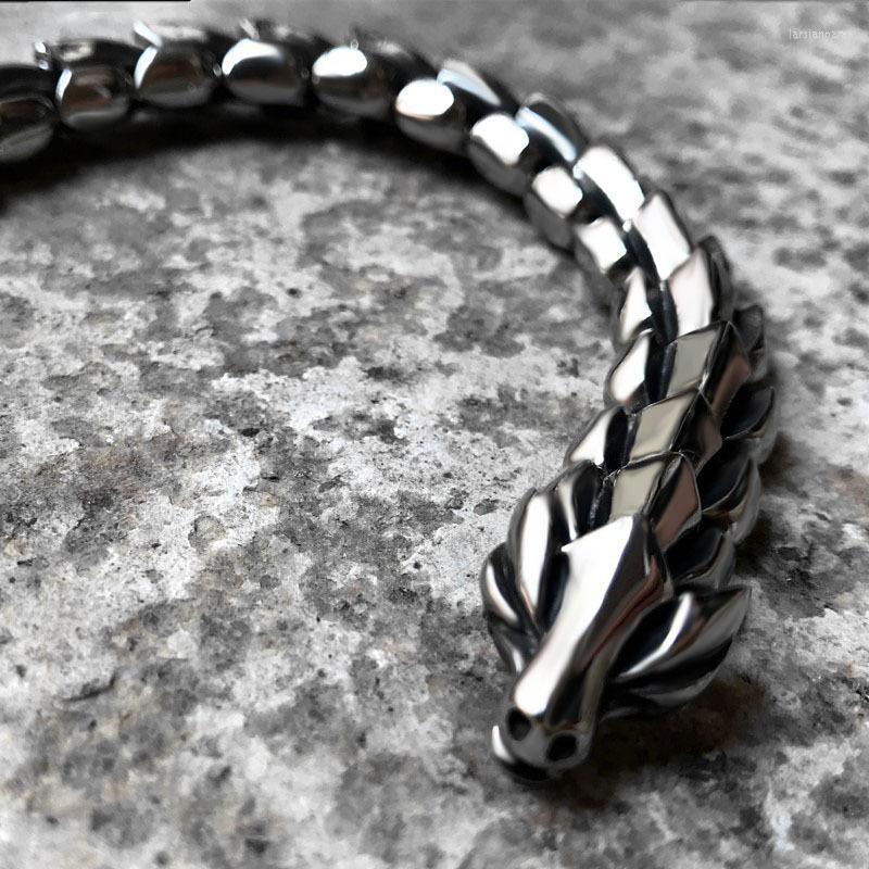 Link Chain Personality Domineering Dragon Bracelet For Retro Silver Color Metal Jewelry GiftLink Lars22
Link Chain Personality Domineering Dragon Bracelet For Retro Silver Color Metal Jewelry GiftLink Lars22