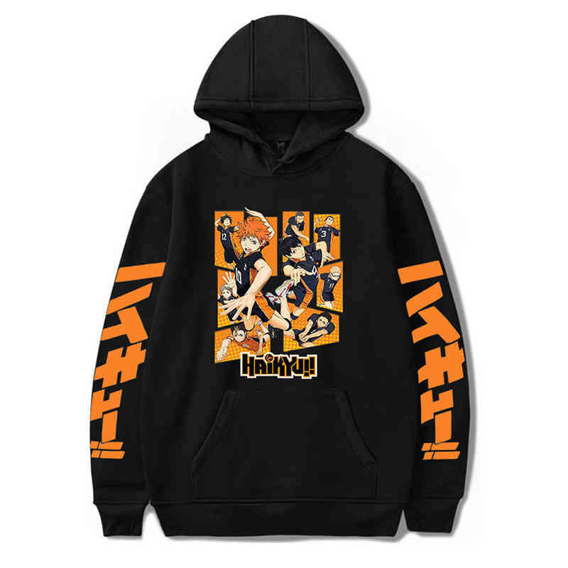 Anime Haikyuu Hoodies Sweatshirts Men/women Karasuno Fly High Graphic Streetwear Pullover Winter Warm Unisex, Black4
Anime Haikyuu Hoodies Sweatshirts Men/women Karasuno Fly High Graphic Streetwear Pullover Winter Warm Unisex, Black4