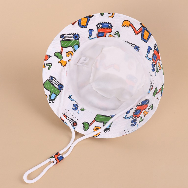 Topi Ember Bayi Musim Semi Musim Panas untuk Anakanak Topi Nelayan Hewan Kartun Topi Matahari Luar Ruangan Musim Gugur Antilembap Katun 220611