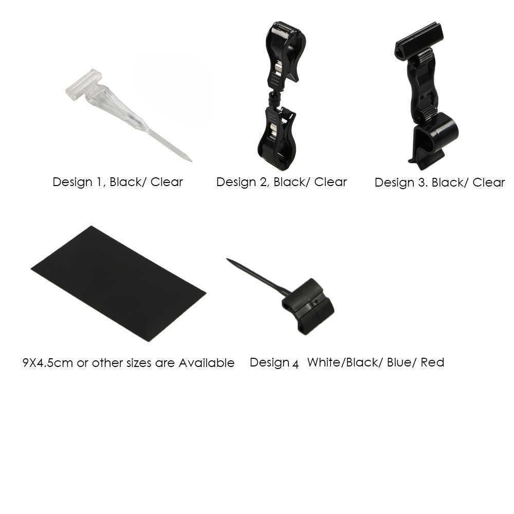Supermarket Shelf Edgetalker Clip Plastic Holder/clips Menu Holder