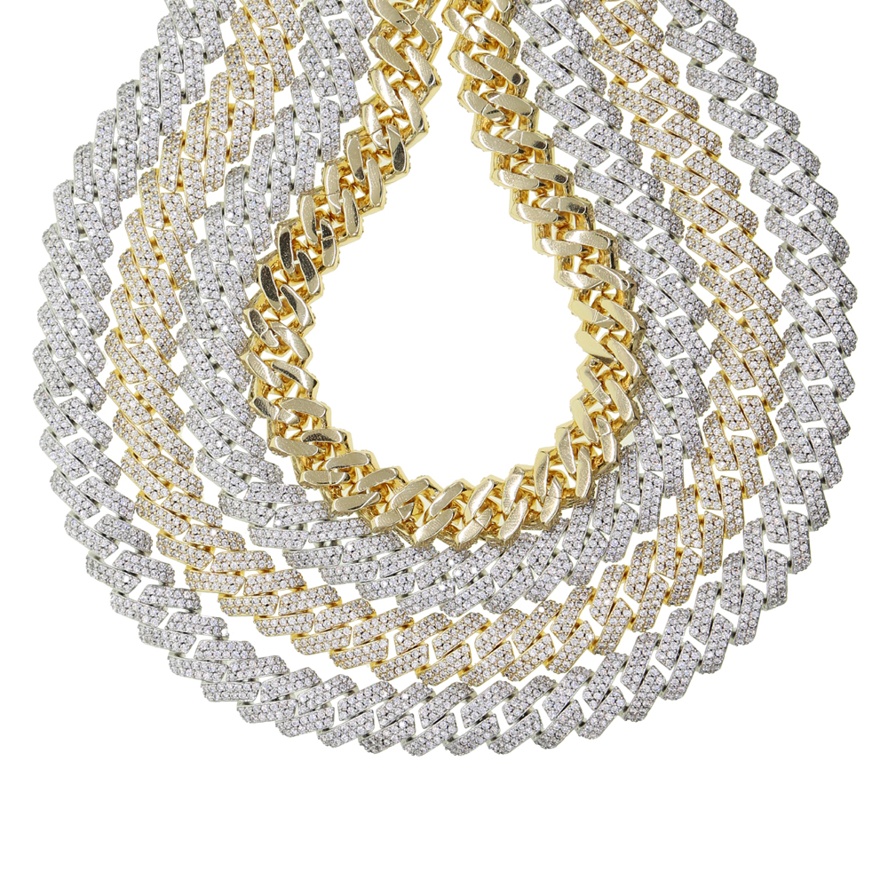 geometric 12mm crystal cuban chain choker necklace for women hip hop iced out bling cuban necklaces 15" 16"