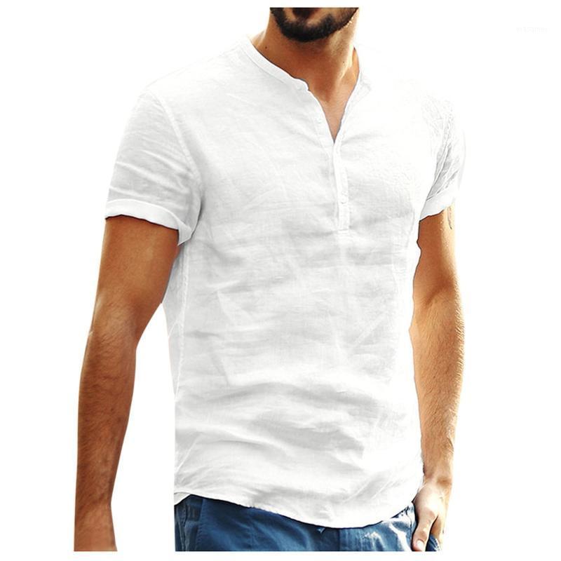 Fashion Men Summer Solid Colors Stand Collar Buttons Cotton Linen Short-Sleeved Shirt Casual Breathable Leisure Camisa Homme#35 Men' Shirts, Black
Fashion Men Summer Solid Colors Stand Collar Buttons Cotton Linen Short-Sleeved Shirt Casual Breathable Leisure Camisa Homme#35 Men' Shirts, Black