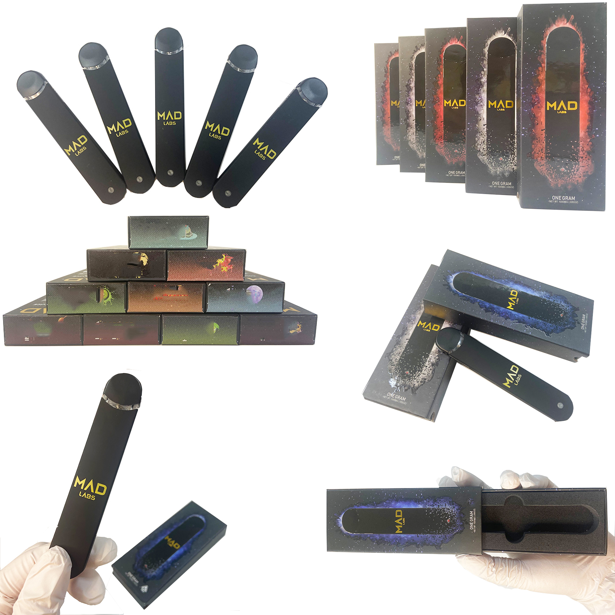 MAD LABS Disposable Vape Pen E-cigarettes 280mAh Rechargeable Battery Empty Cartridge For Thick Oil Vapes Bar Airflow Vaporizer with Gift Box Package
MAD LABS Disposable Vape Pen E-cigarettes 280mAh Rechargeable Battery Empty Cartridge For Thick Oil Vapes Bar Airflow Vaporizer with Gift Box Package
