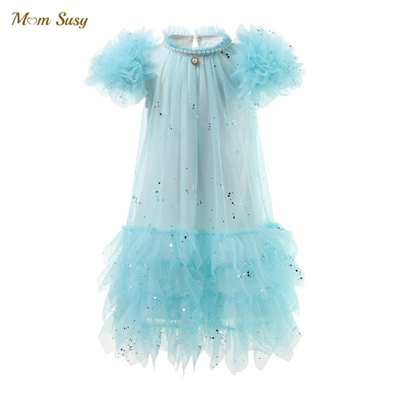 Baby Girl Princess Sequins Dress Ruffle Sleeve Infant Toddler Child Gauze Tutu Dress Wedding Party Pageant Baby Clothes 17Y 220614, Blue
Baby Girl Princess Sequins Dress Ruffle Sleeve Infant Toddler Child Gauze Tutu Dress Wedding Party Pageant Baby Clothes 17Y 220614, Blue