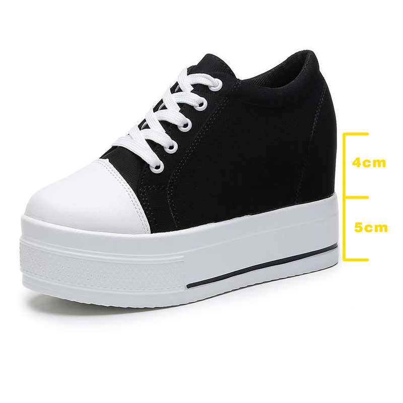 9cm women vulcanized shoes platform sneakers platform wedge heel shoes spring autumn women casual shoes sneakers for women, Black colorful lace
9cm women vulcanized shoes platform sneakers platform wedge heel shoes spring autumn women casual shoes sneakers for women, Black colorful lace