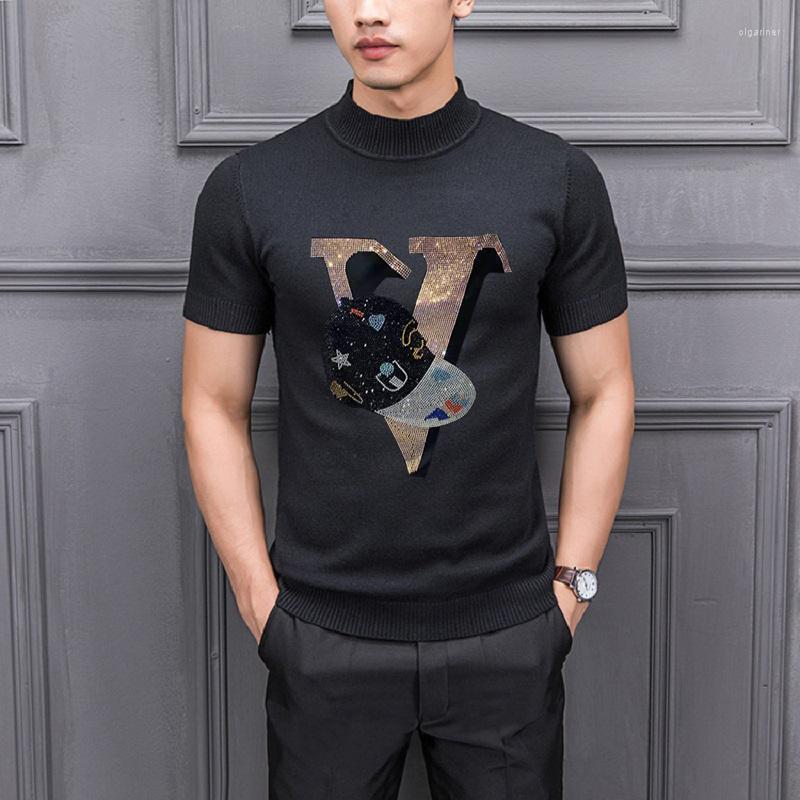Men's Sweaters Men's Leisure Pullover Letters Drill Turtleneck Necked Knitted Male Luxury Costume Short Sleeve SweatersMen's Olga22, As shown asian size
Men's Sweaters Men's Leisure Pullover Letters Drill Turtleneck Necked Knitted Male Luxury Costume Short Sleeve SweatersMen's Olga22, As shown asian size