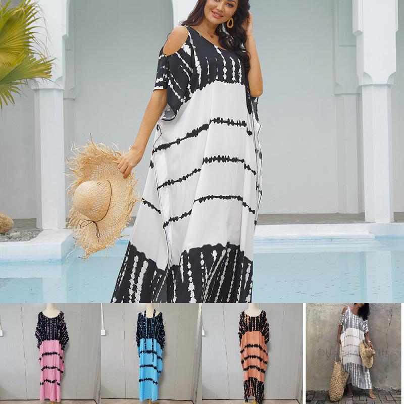 Women's Swimwear Summer Women Seaside Holiday Beach Blouse Bikini Sunscreen Shirts Cover-Ups Off Shoulder Robe Sun Protection Shawl Swimsuit, Grey and white
Women's Swimwear Summer Women Seaside Holiday Beach Blouse Bikini Sunscreen Shirts Cover-Ups Off Shoulder Robe Sun Protection Shawl Swimsuit, Grey and white