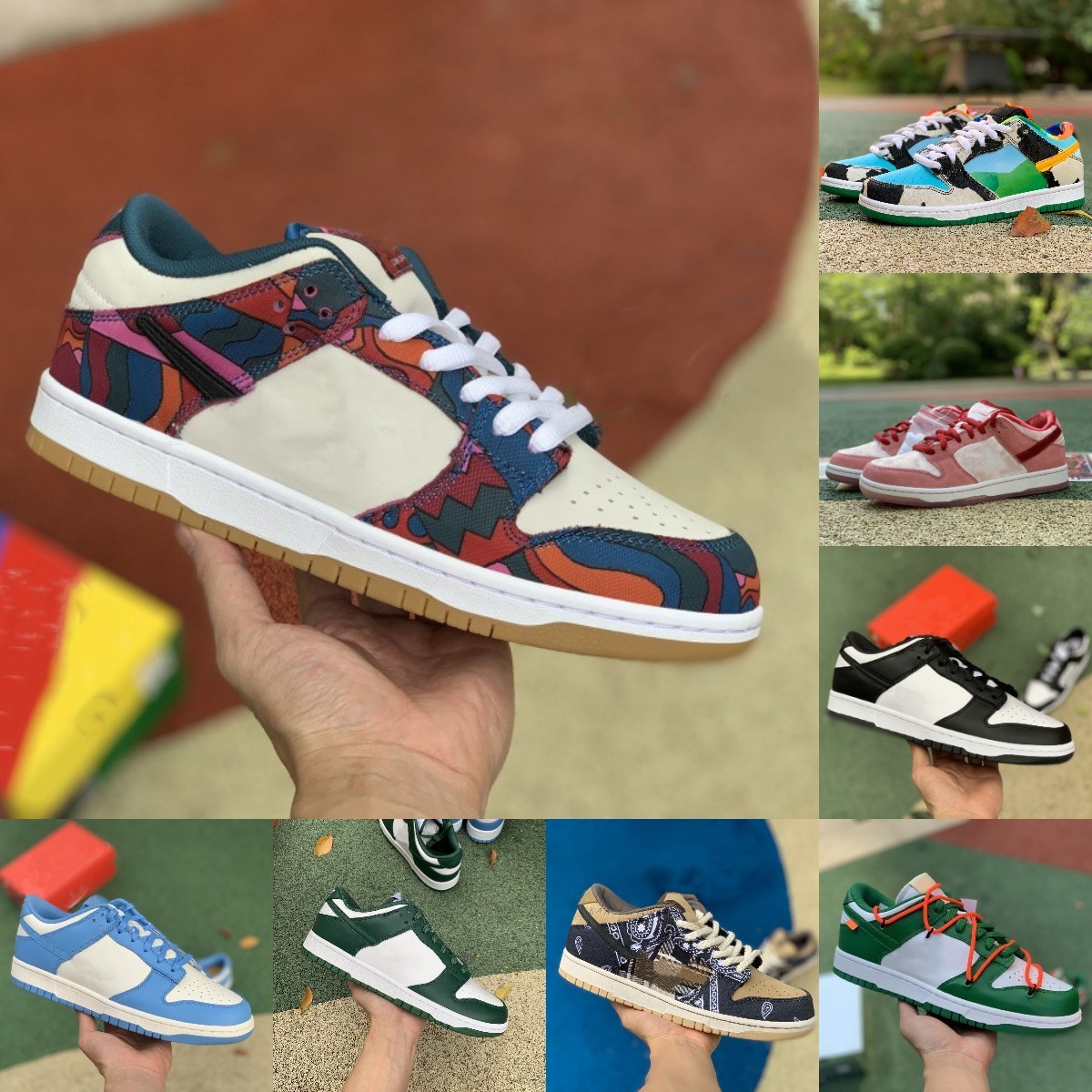 Top Quality Running Sports Shoes Men Women Parra Zebra DuNkSb Classic Green Laser Blue Lot 35 Pine Green Papa Bear StrangeLove Laser Blue Trainer Designer Sneakers, Please contact us
Top Quality Running Sports Shoes Men Women Parra Zebra DuNkSb Classic Green Laser Blue Lot 35 Pine Green Papa Bear StrangeLove Laser Blue Trainer Designer Sneakers, Please contact us