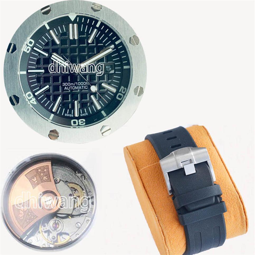 Men watch Automatic Watches top quality mechanical Movement 15710 series model Rubber Strap Pin buckle fashion Super Luminous Wris299p, Bleu rubber strap+blue dial
Men watch Automatic Watches top quality mechanical Movement 15710 series model Rubber Strap Pin buckle fashion Super Luminous Wris299p, Bleu rubber strap+blue dial