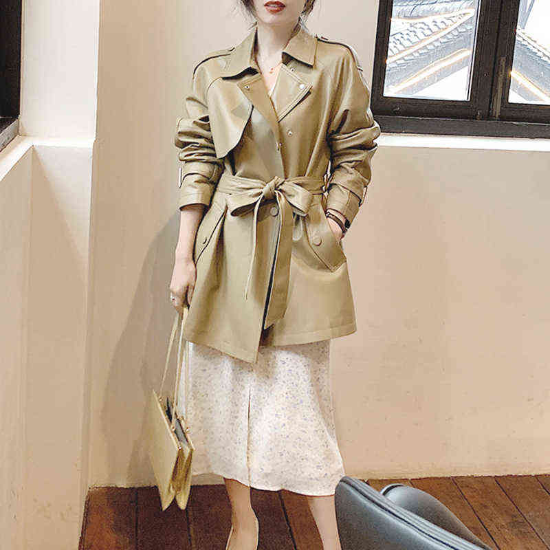 2022 Leather Jackets For Women Fashion Streetwear Long Sheepskin Trenchcoat Oversized With Belt AEL4062 J220727, Camel
2022 Leather Jackets For Women Fashion Streetwear Long Sheepskin Trenchcoat Oversized With Belt AEL4062 J220727, Camel
