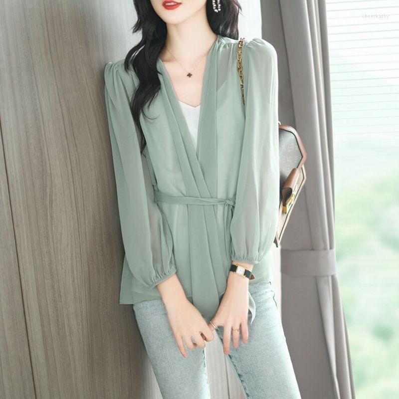 Women's Blouses & Shirts Outerwear Plus Size Women's Coat Sexy V Neck Chiffon Shawl Belted Tops Cardigan Short Jacket Puff Sleeve Sunscr, White
Women's Blouses & Shirts Outerwear Plus Size Women's Coat Sexy V Neck Chiffon Shawl Belted Tops Cardigan Short Jacket Puff Sleeve Sunscr, White