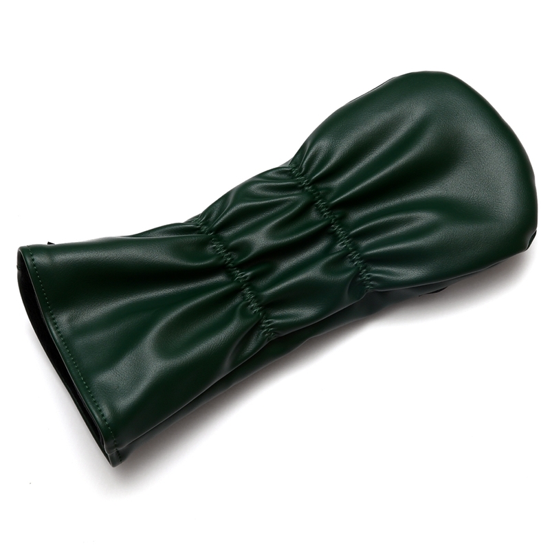 Green White Shark 460cc Driver Golf Head Cover Golf Club Cover PU Leather 220629