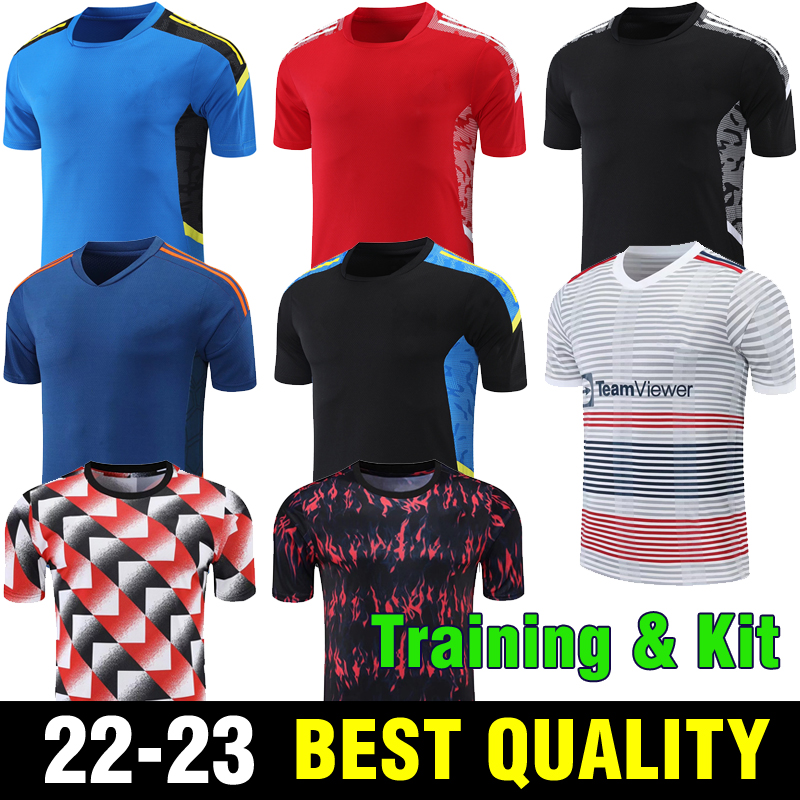 2022 2023 RASHFORD POGBA Training Wear short sleeve Kit Soccer Jerseys MATA LINGARD B. FERNANDES SANCHO Football Shirt pre-match training uniform
2022 2023 RASHFORD POGBA Training Wear short sleeve Kit Soccer Jerseys MATA LINGARD B. FERNANDES SANCHO Football Shirt pre-match training uniform