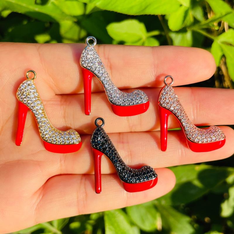 Charms 5pcs Red Bottom High Heel Shoe For Women Bracelet Necklace Making Micro Pave Pendant Jewelry Accessories WholesaleCharmsCharms
Charms 5pcs Red Bottom High Heel Shoe For Women Bracelet Necklace Making Micro Pave Pendant Jewelry Accessories WholesaleCharmsCharms