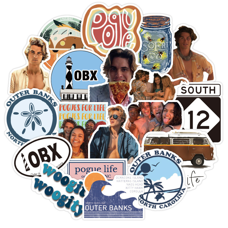 Waterproof sticker 50pcs TV Show Outer Banks Stickers for Laptop Phone Case Luggage Car Motorcycle Bike Guitar Graffiti Viny Decals Kids Teen Toy Car stickers, Black
Waterproof sticker 50pcs TV Show Outer Banks Stickers for Laptop Phone Case Luggage Car Motorcycle Bike Guitar Graffiti Viny Decals Kids Teen Toy Car stickers, Black