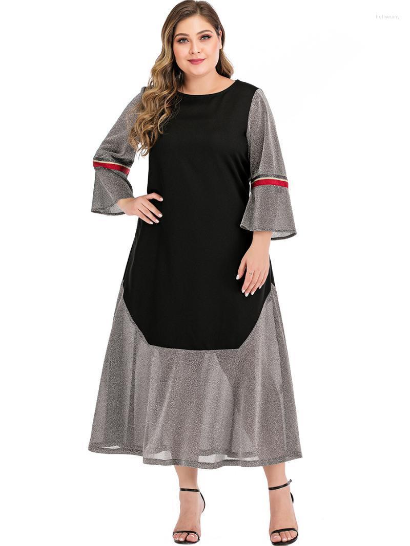 Plus Size Dresses Autumn Women Dress Casual Contrast Color Long-sleeved Spliced Loose Spring Vestidos 4XLPlus Holl22, Gray
Plus Size Dresses Autumn Women Dress Casual Contrast Color Long-sleeved Spliced Loose Spring Vestidos 4XLPlus Holl22, Gray