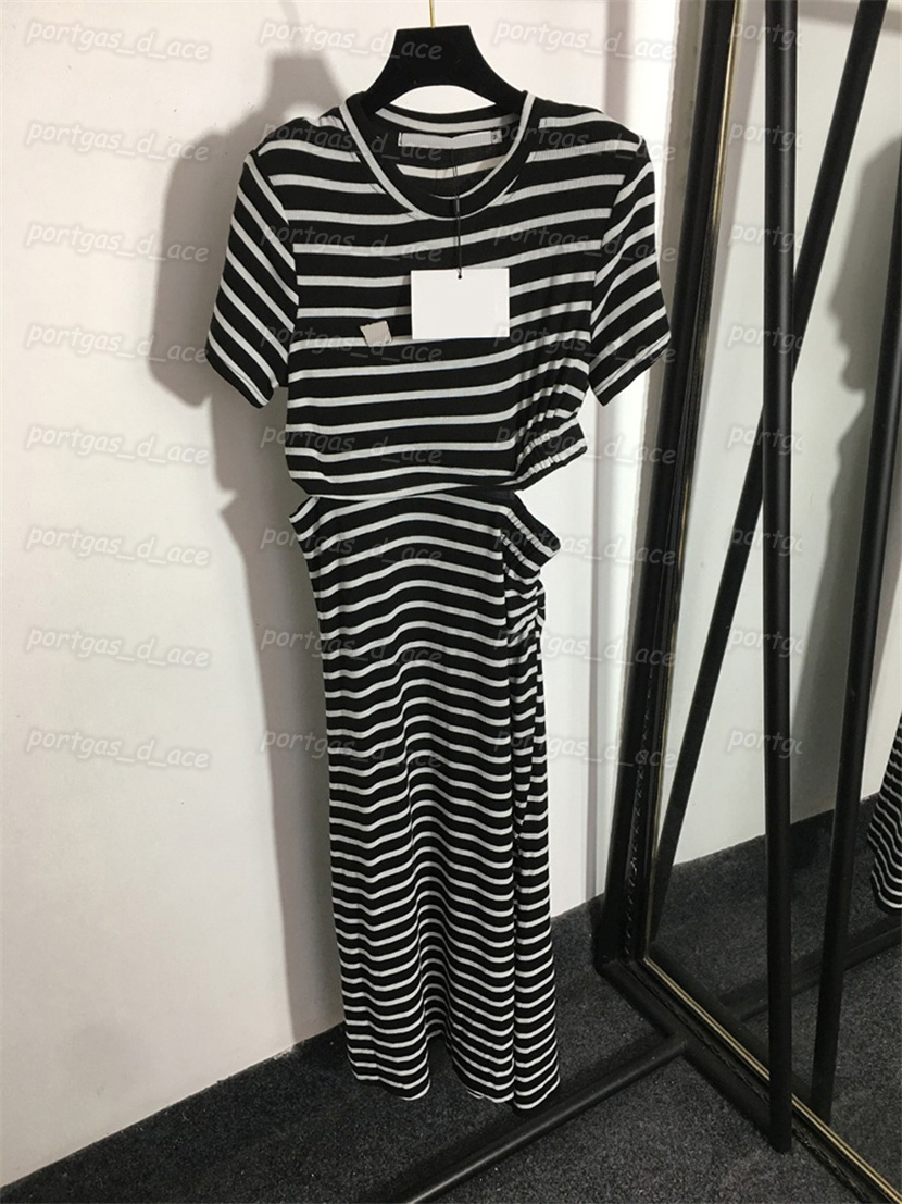 Striped Womens Midi Dress with Letters Pins Sexy Hollow Waist Design Dress Vintage INS Fashion Dresses, Striped with label*
Striped Womens Midi Dress with Letters Pins Sexy Hollow Waist Design Dress Vintage INS Fashion Dresses, Striped with label*
