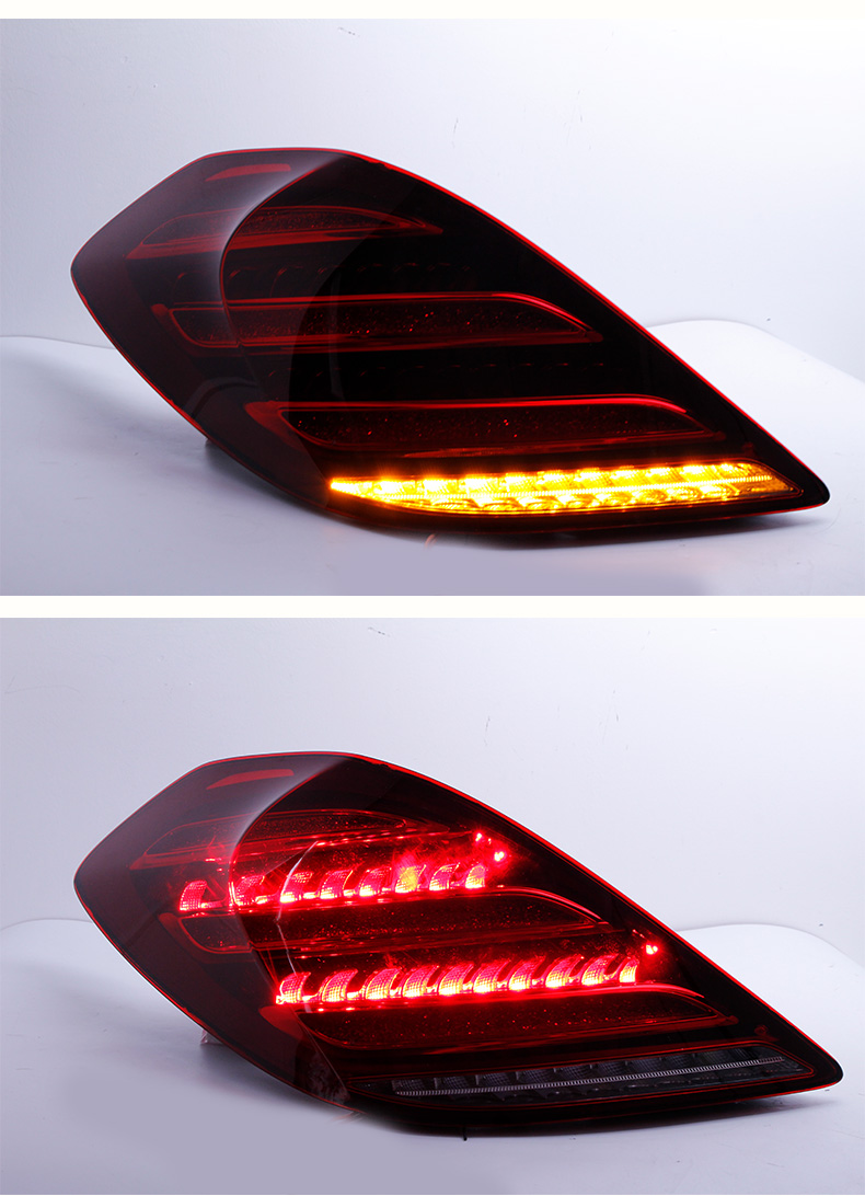 Car Parts For W222 LED Tail Lights 20 14-20 20 S350 S400 S500 W223 Taillights LED DRL Running Taillight Fog Light Angel Eyes Rear Parking Lamp