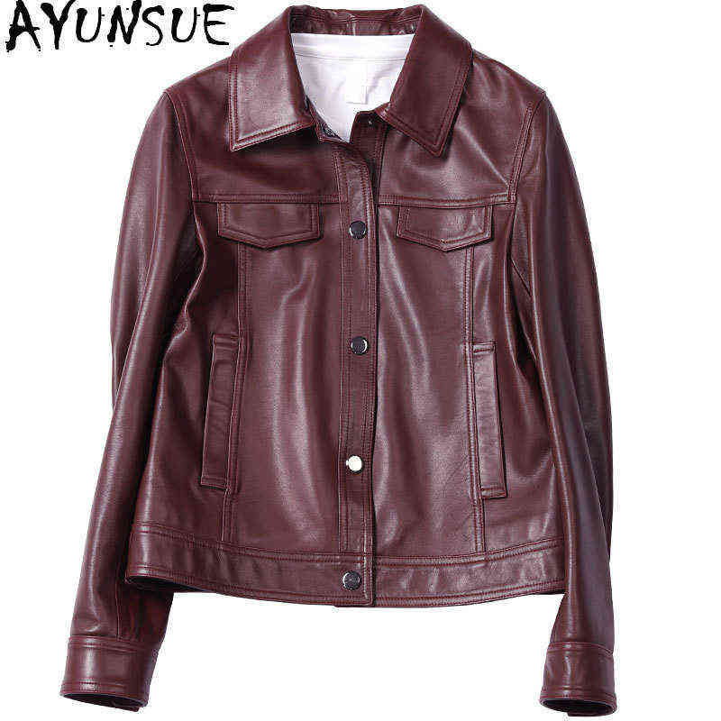 Ayunsue 100 Genuine Leather Coat Women Spring Natural Sheepskin Coat Female Short Jackets And Jacks 2021 Chaquetas De Mujer 7 J220727, Black
Ayunsue 100 Genuine Leather Coat Women Spring Natural Sheepskin Coat Female Short Jackets And Jacks 2021 Chaquetas De Mujer 7 J220727, Black