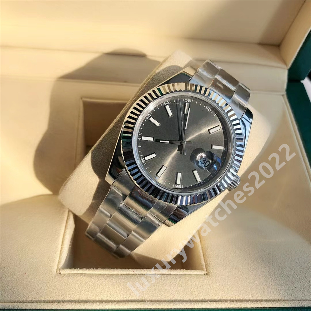 Luxury Men Watch Baton Markers 41mm Grey Dial Sapphire Silver Dial Automatic Mechanical Montre De Luxe Oyster Band Wrsitwatches, Tool
Luxury Men Watch Baton Markers 41mm Grey Dial Sapphire Silver Dial Automatic Mechanical Montre De Luxe Oyster Band Wrsitwatches, Tool