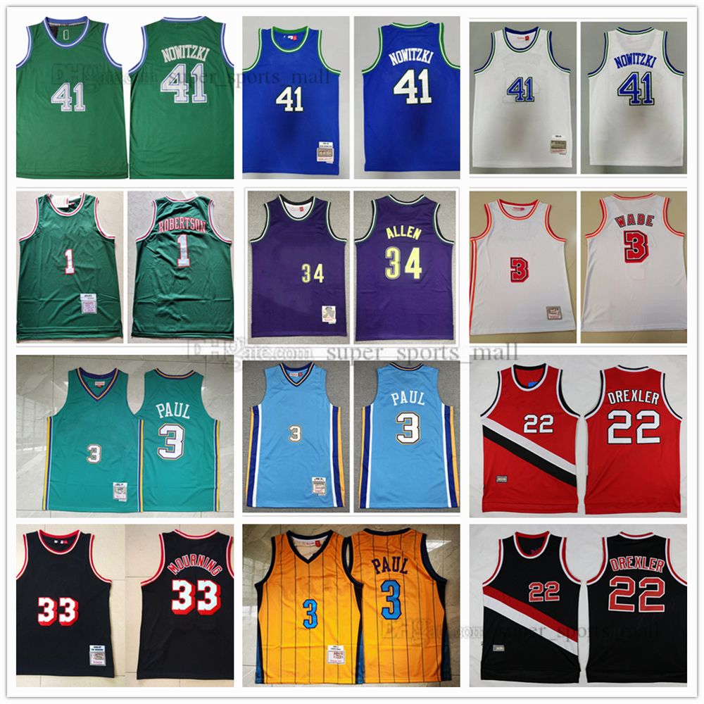Retro Basketball Jersey Clyde 22 Drexler Dirk 41 Nowitzki Dwyane Wade 33 Alonzo Oscar 1 Robertson Ray 34 Allen 3 Paul 0 Arenas Stitched Mitchell and Ness, Same as picture
Retro Basketball Jersey Clyde 22 Drexler Dirk 41 Nowitzki Dwyane Wade 33 Alonzo Oscar 1 Robertson Ray 34 Allen 3 Paul 0 Arenas Stitched Mitchell and Ness, Same as picture