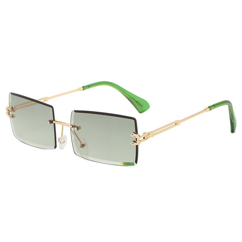 Sunglasses 2022 Fashion Summer Style Female Green Brown Small Rectangle Women Rimless Square Sun Glasses For Uv400 
Sunglasses 2022 Fashion Summer Style Female Green Brown Small Rectangle Women Rimless Square Sun Glasses For Uv400